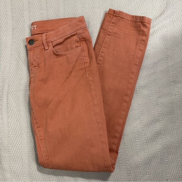 Loft size 24/00 Modern Skinny jeans, salmon color, spring, denim, tween - Picture 3 of 10